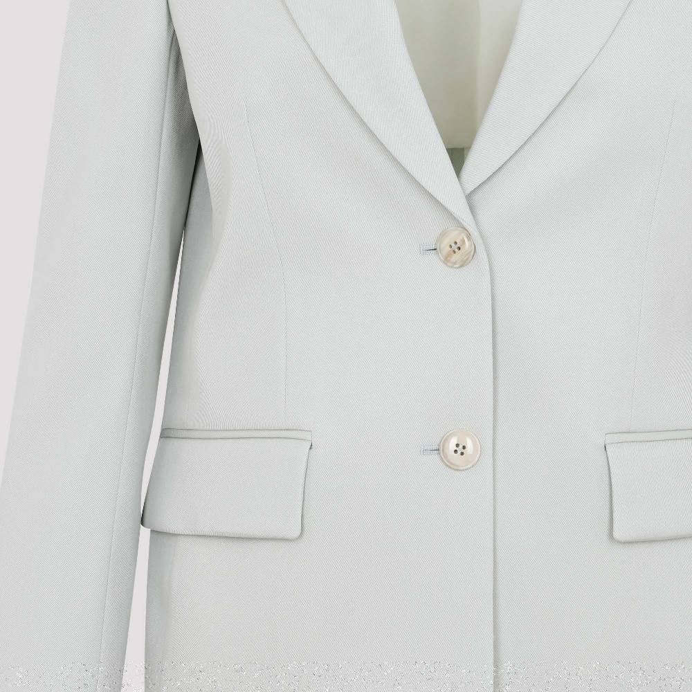 LANVIN  Blazer da Donna Verde Salvia in Lana Vergine LANVIN In Linea