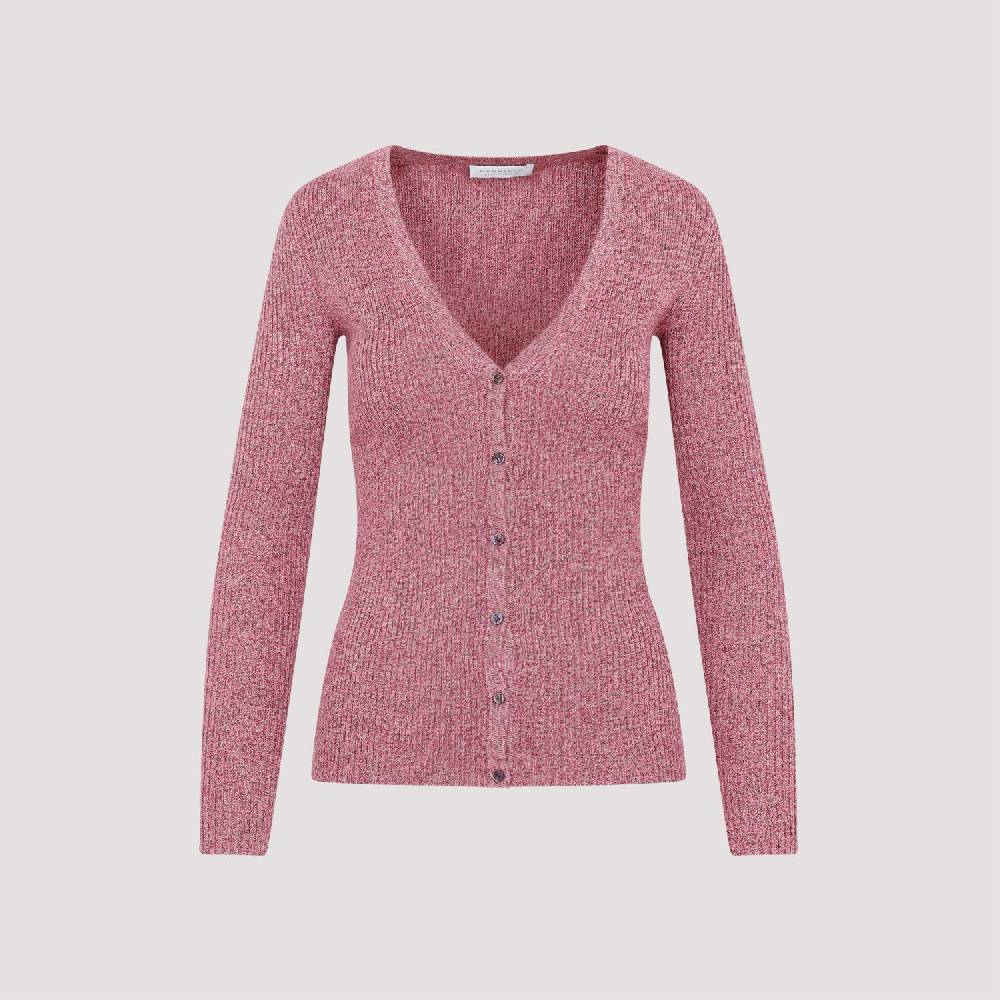 GABRIELA HEARST  Cardigan Misto Cachemire e Seta Rosa & Viola di Gabriela Hearst Nuovo