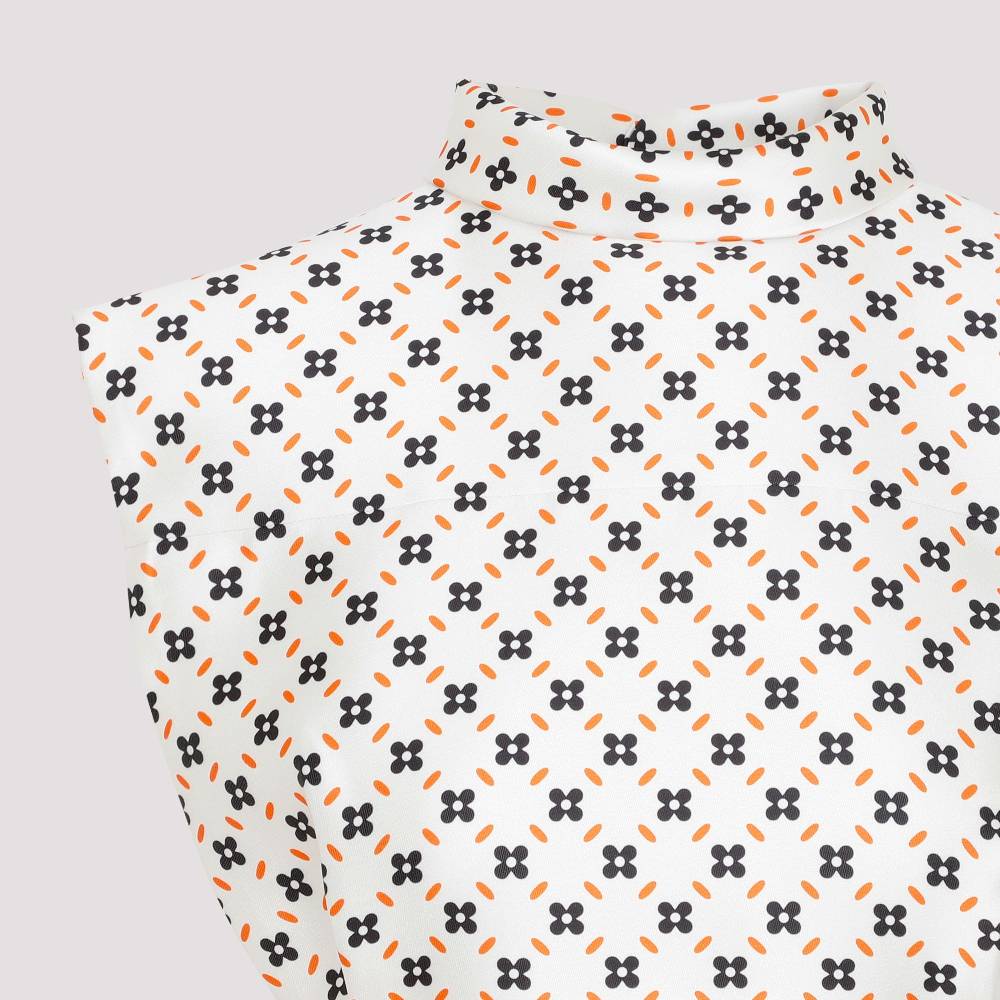 LANVIN  Top Senza Maniche con Collo Alto Floreale LANVIN Vendita