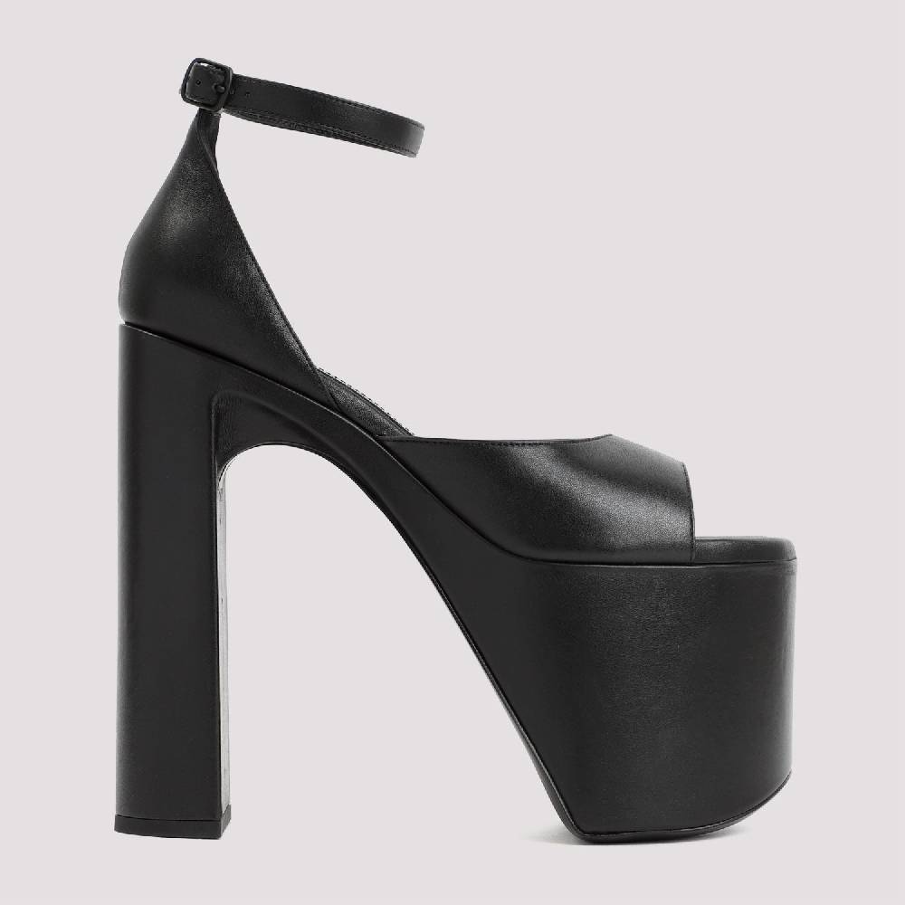 BALENCIAGA  Sandali con Tacco e Plateau Nero Balenciaga 16cm Qualità Garantita