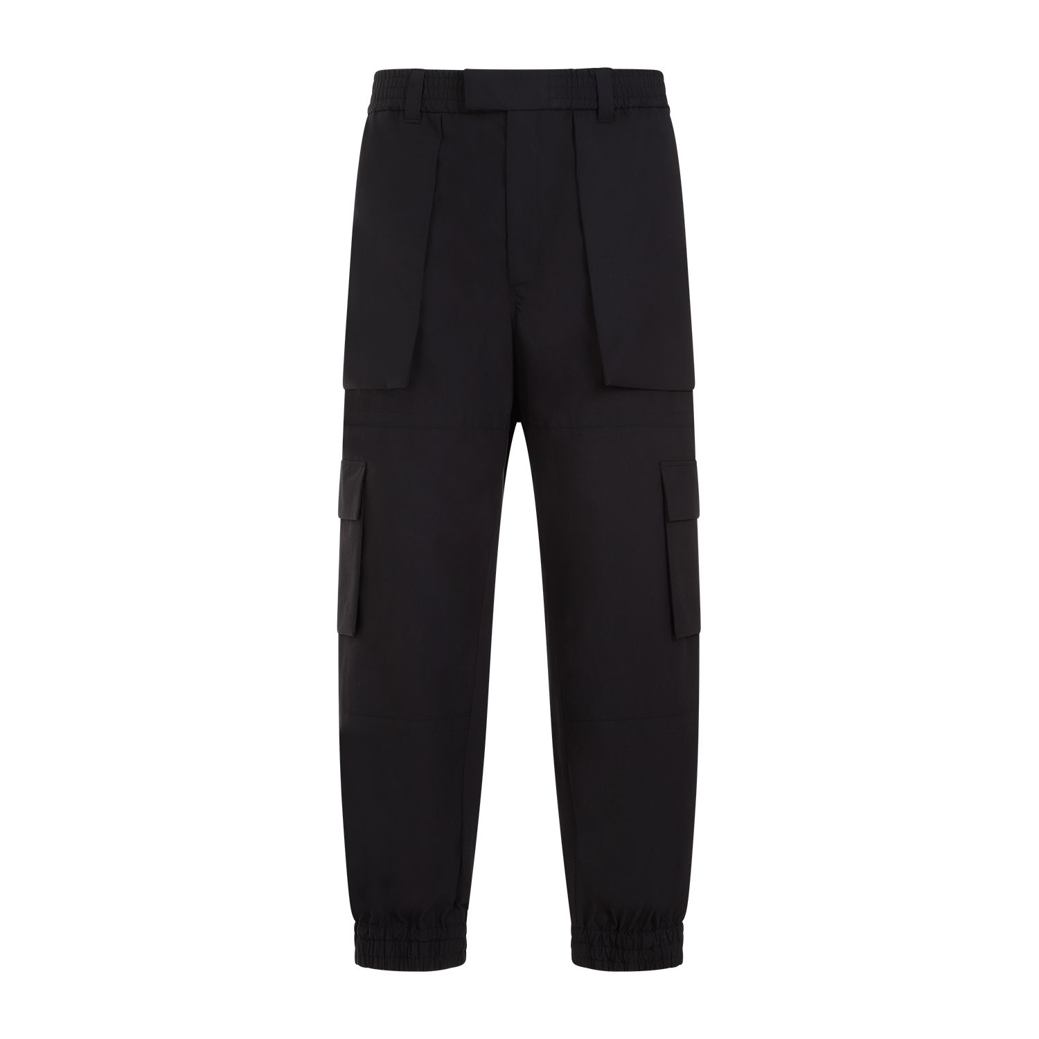 ALEXANDER MCQUEEN Pantaloni Cargo Neri in Cotone da Uomo Alexander McQueen