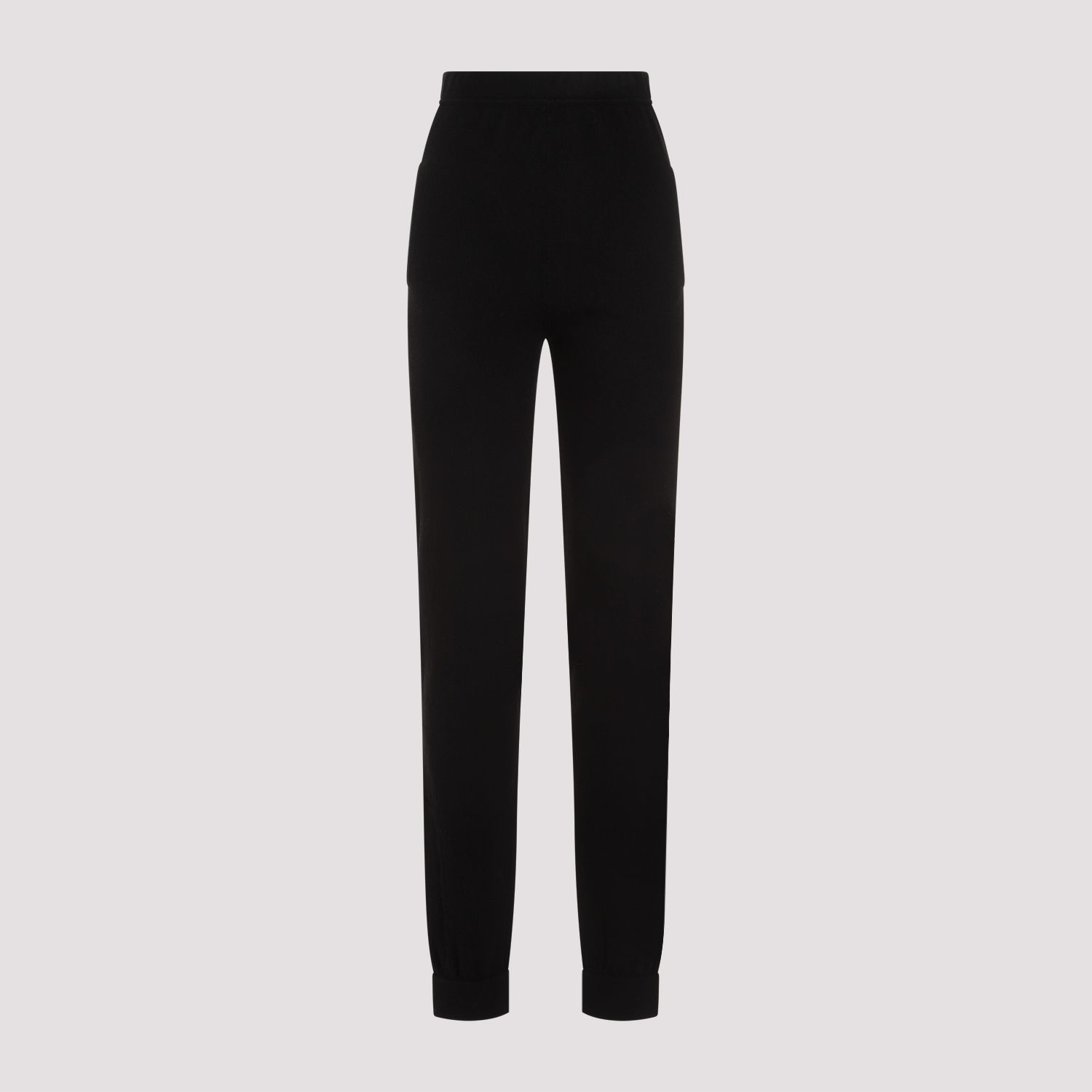 SAINT LAURENT  Leggings in Cashmere Nero a Vita Alta Saint Laurent Affare Del Giorno