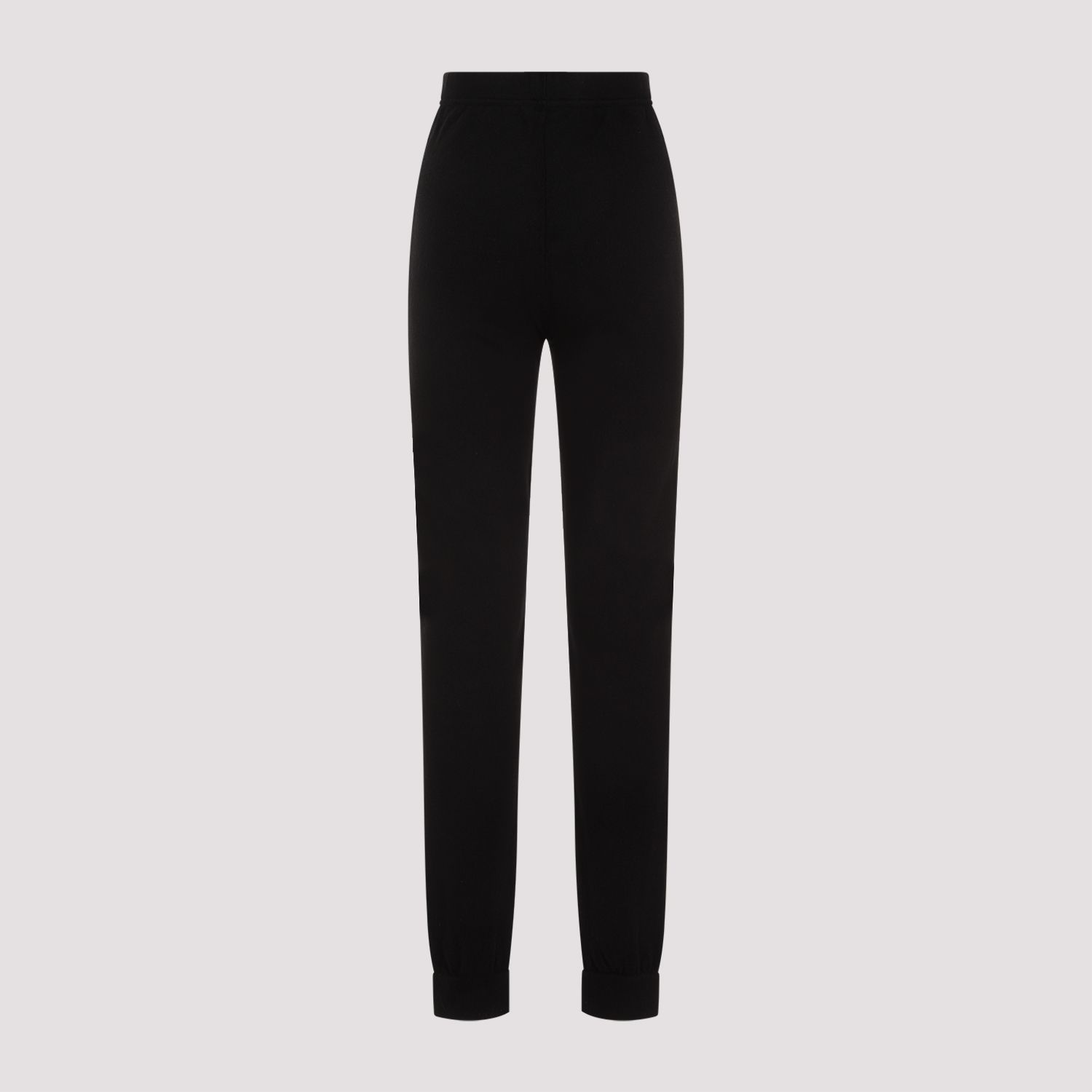 SAINT LAURENT  Leggings in Cashmere Nero a Vita Alta Saint Laurent Affare Del Giorno