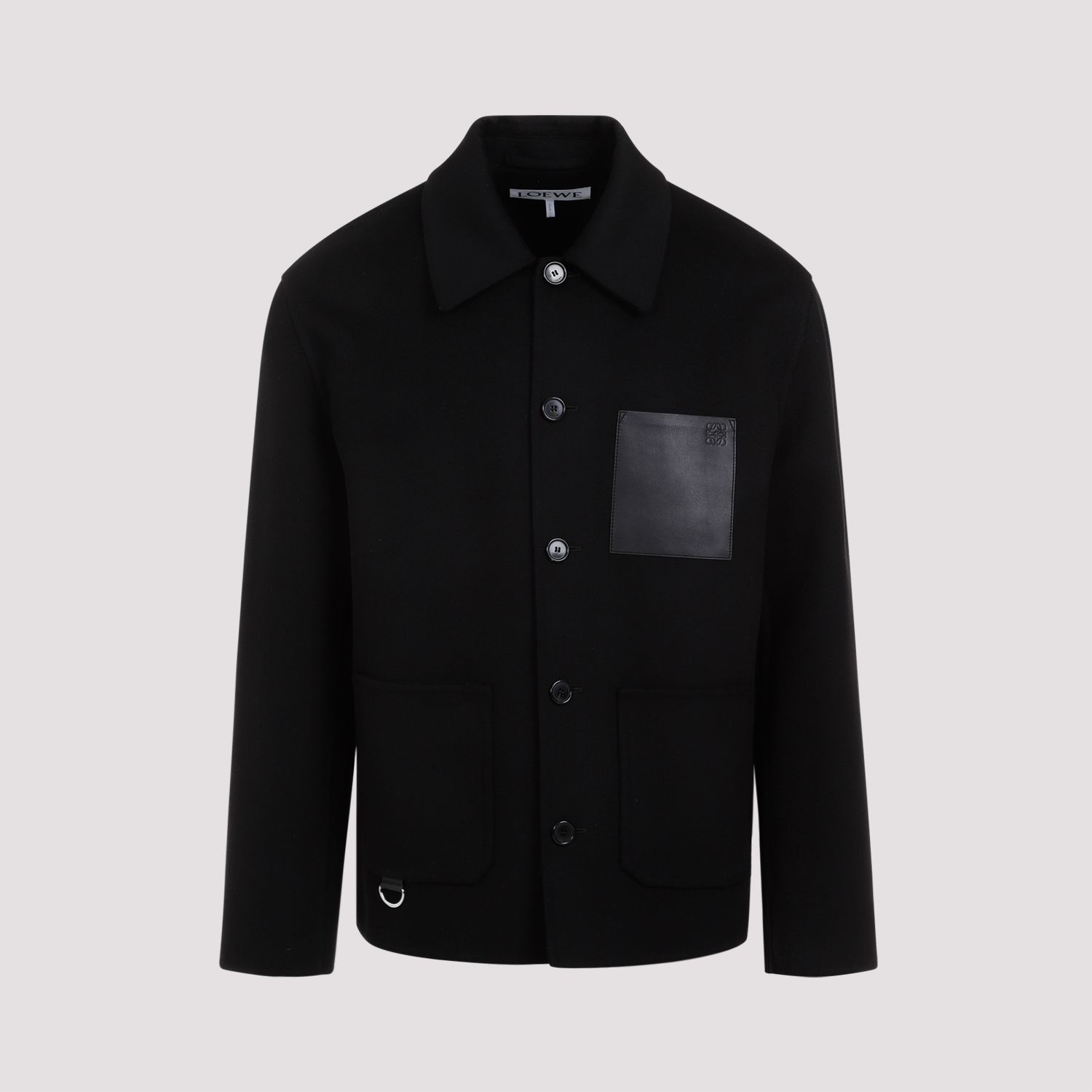LOEWE  Giacca da Lavoro Uomo Loewe in Lana e Cashmere Nera Prezzo Ridotto