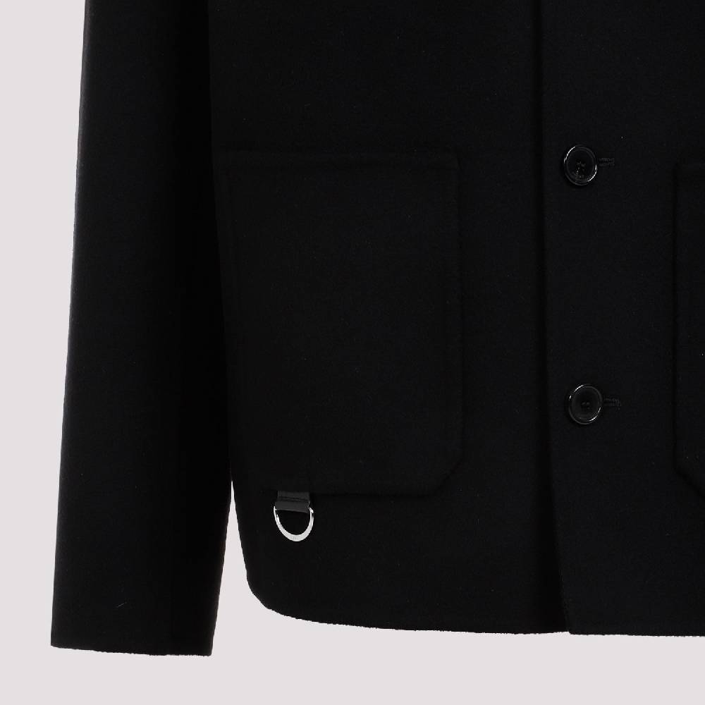 LOEWE  Giacca da Lavoro Uomo Loewe in Lana e Cashmere Nera Prezzo Ridotto