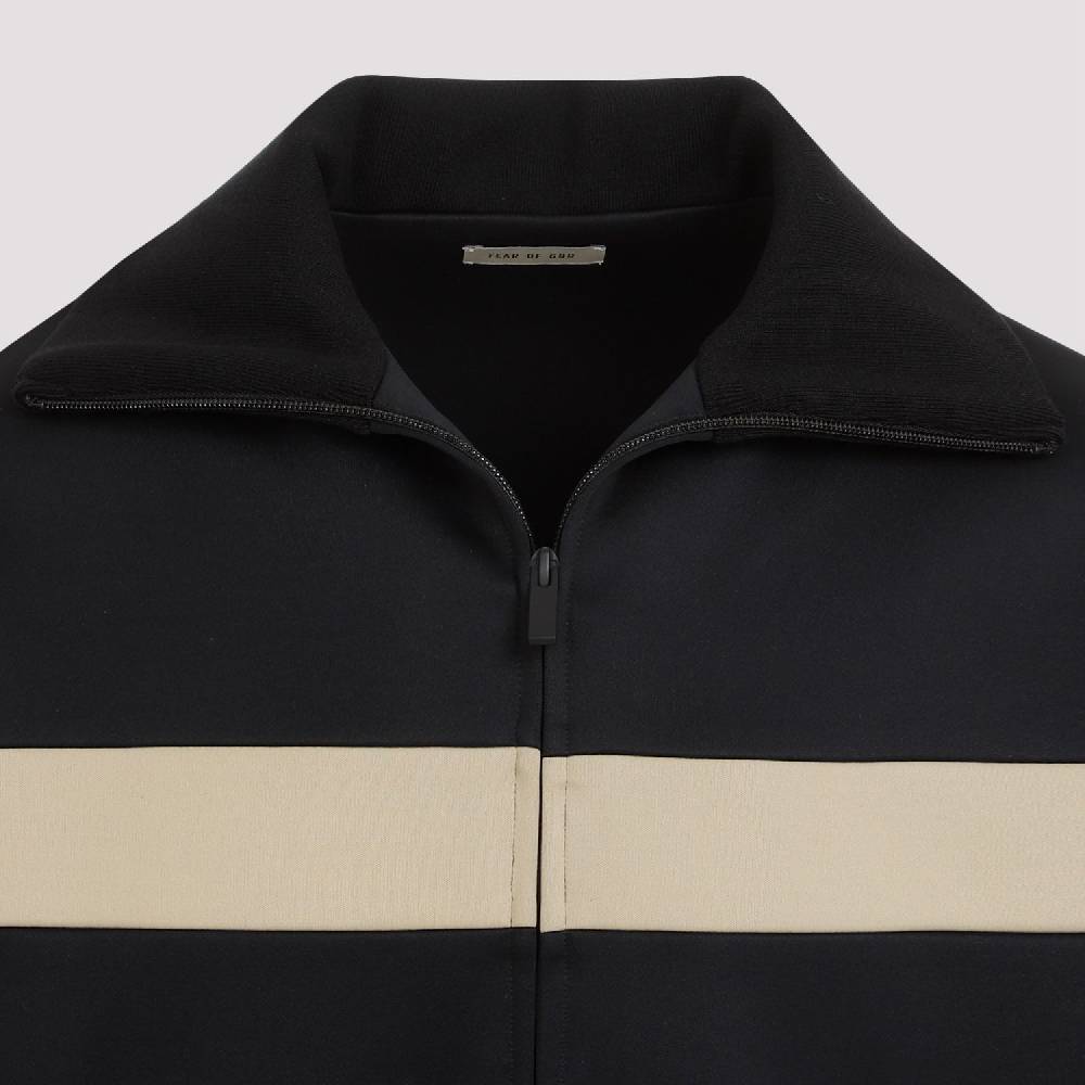 FEAR OF GOD  Giacca Uomo Fear of God Nera in Nylon con Striscia Convenienza