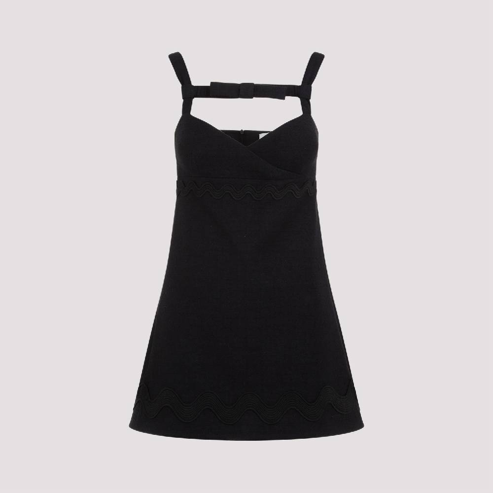 PATOU  Abito Mini Nero in Cotone con Fiocco PATOU Sconto