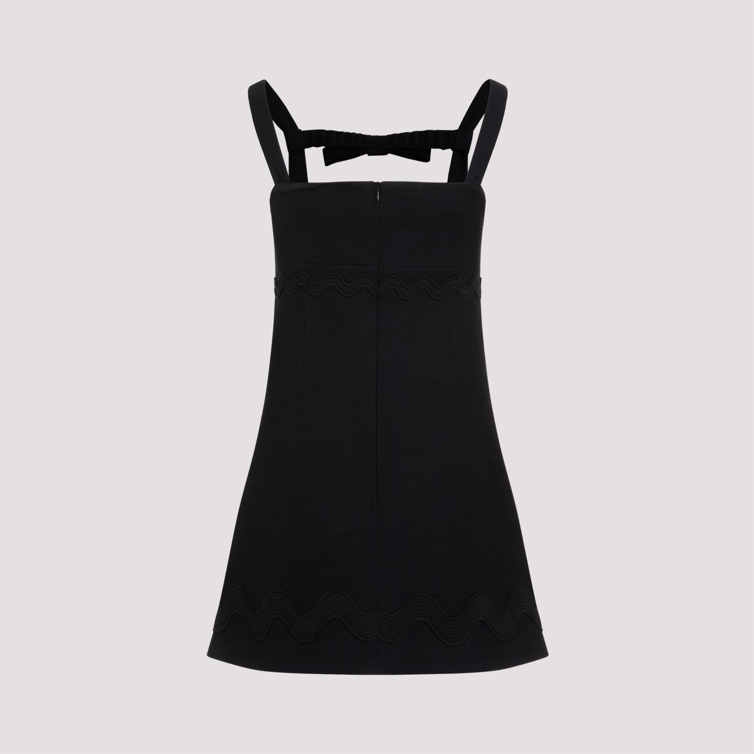 PATOU  Abito Mini Nero in Cotone con Fiocco PATOU Sconto
