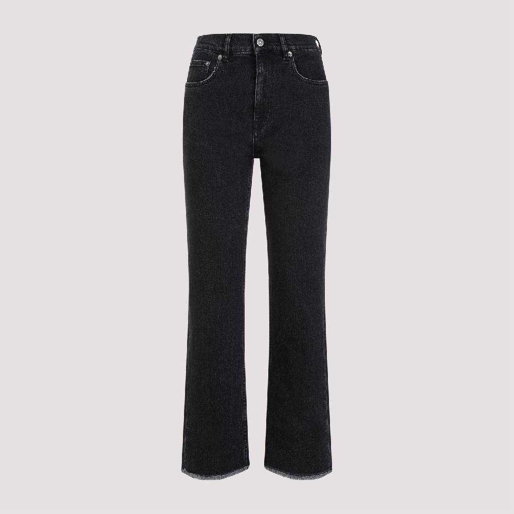 GOLDEN GOOSE  Jeans Svasati Cropped Cotone Nero Golden Goose Offerta