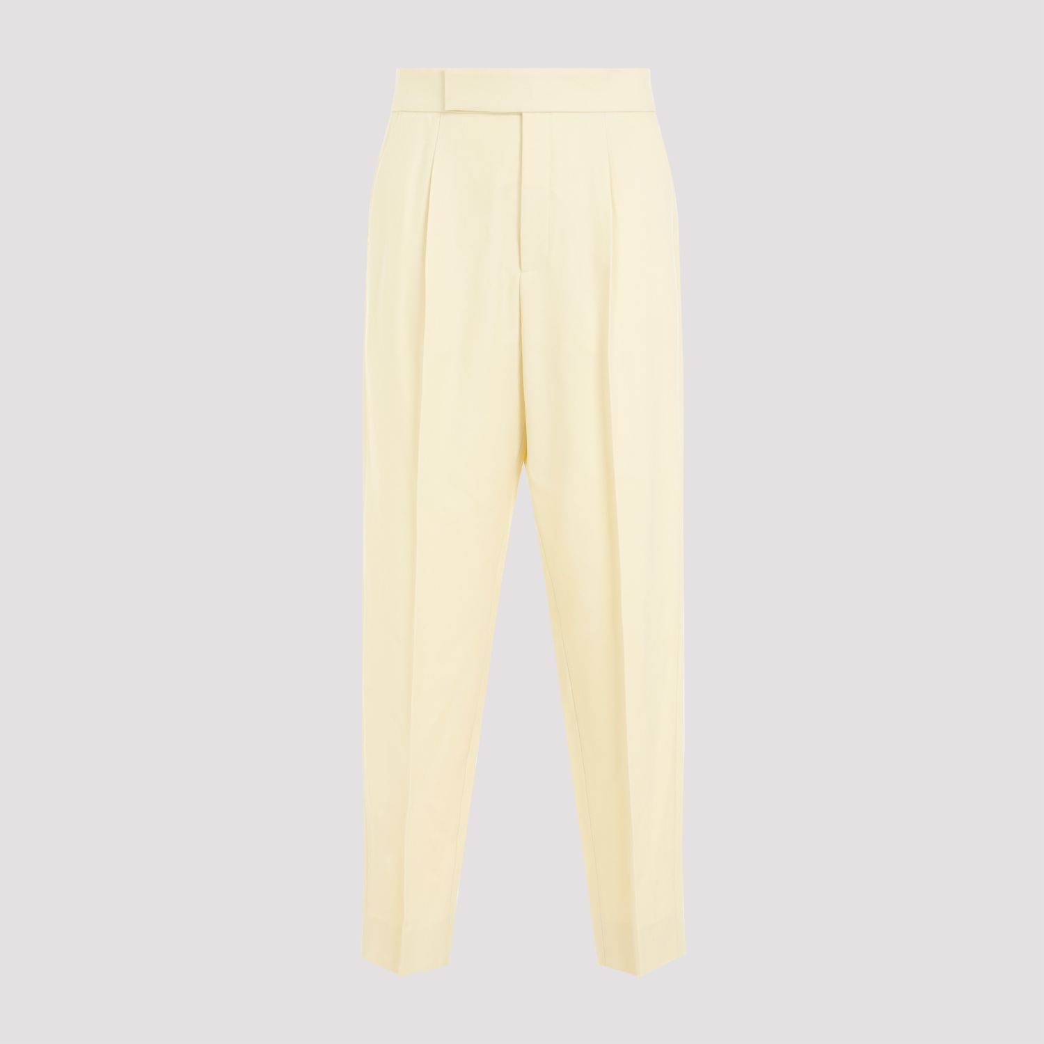 FEAR OF GOD  Pantaloni Plissettati in Lana Crema Fear of God In Vendita