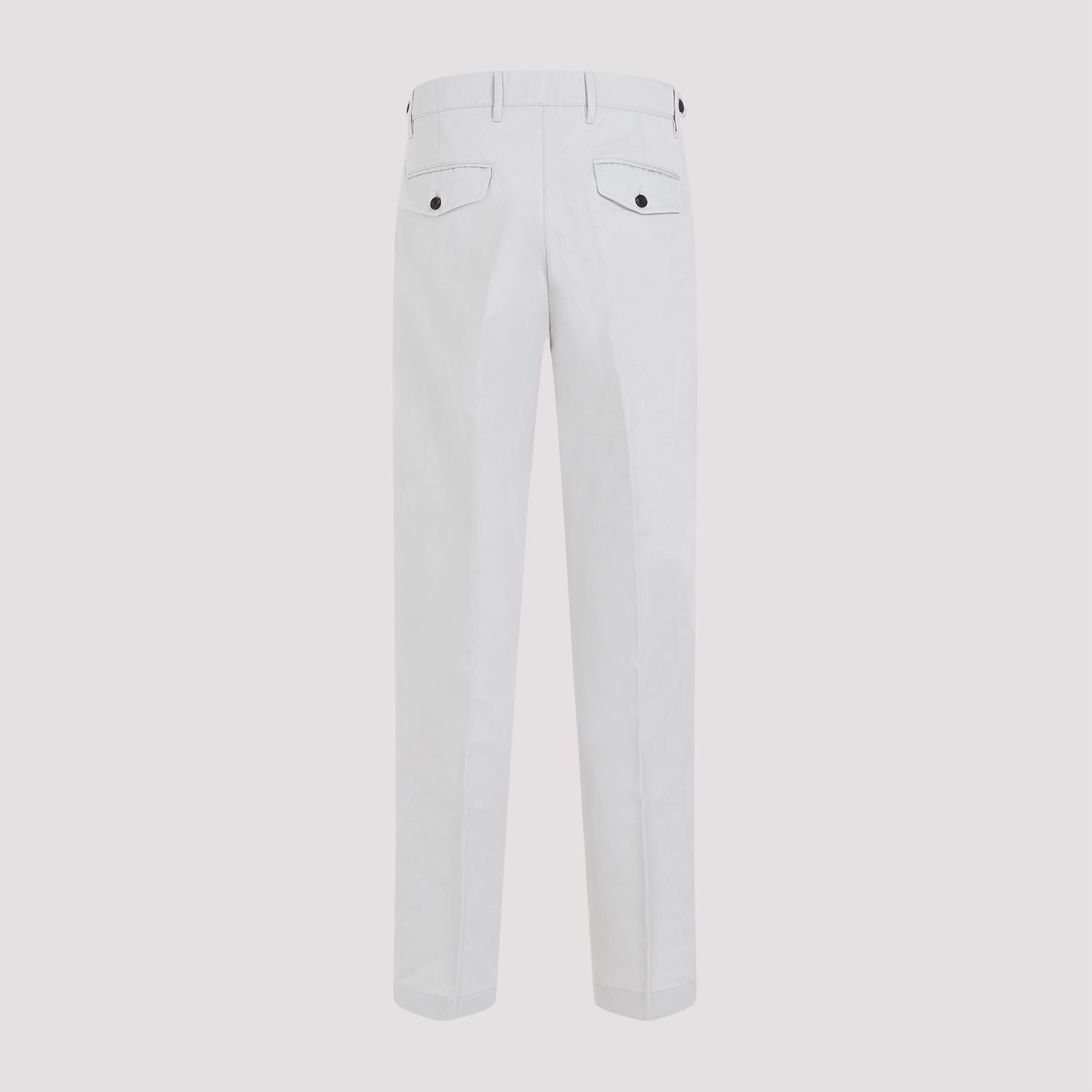 DUNHILL  Chino Piegati Grigio Cotone-Lino Uomo Dunhill Offerte