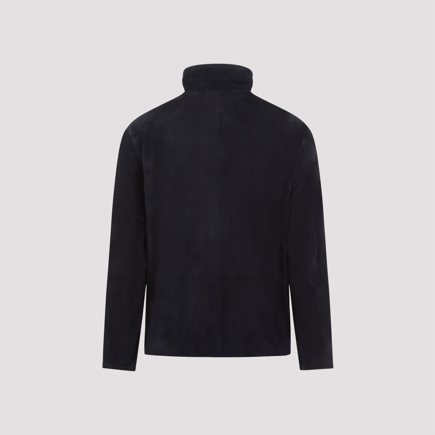 GIORGIO ARMANI  Giubbotto in Pelle Scamosciata Blu Uomo Giorgio Armani Hotsell