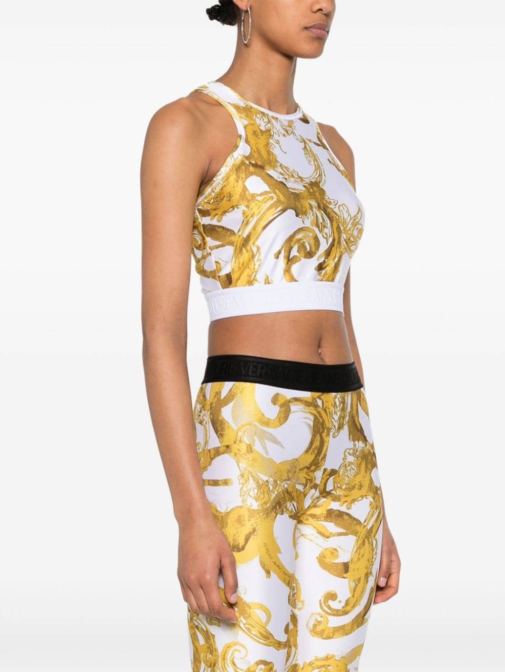 VERSACE JEANS COUTURE  Top Bianco Versace Jeans Couture per Donne Vendita Calda