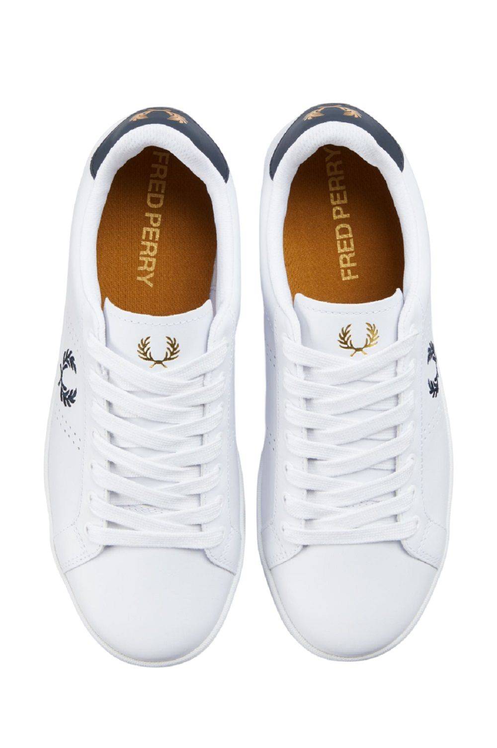 FRED PERRY  Sneakers in Pelle Bianca Fred Perry B721 - Scarpe Sportive da Uomo I Più Venduti