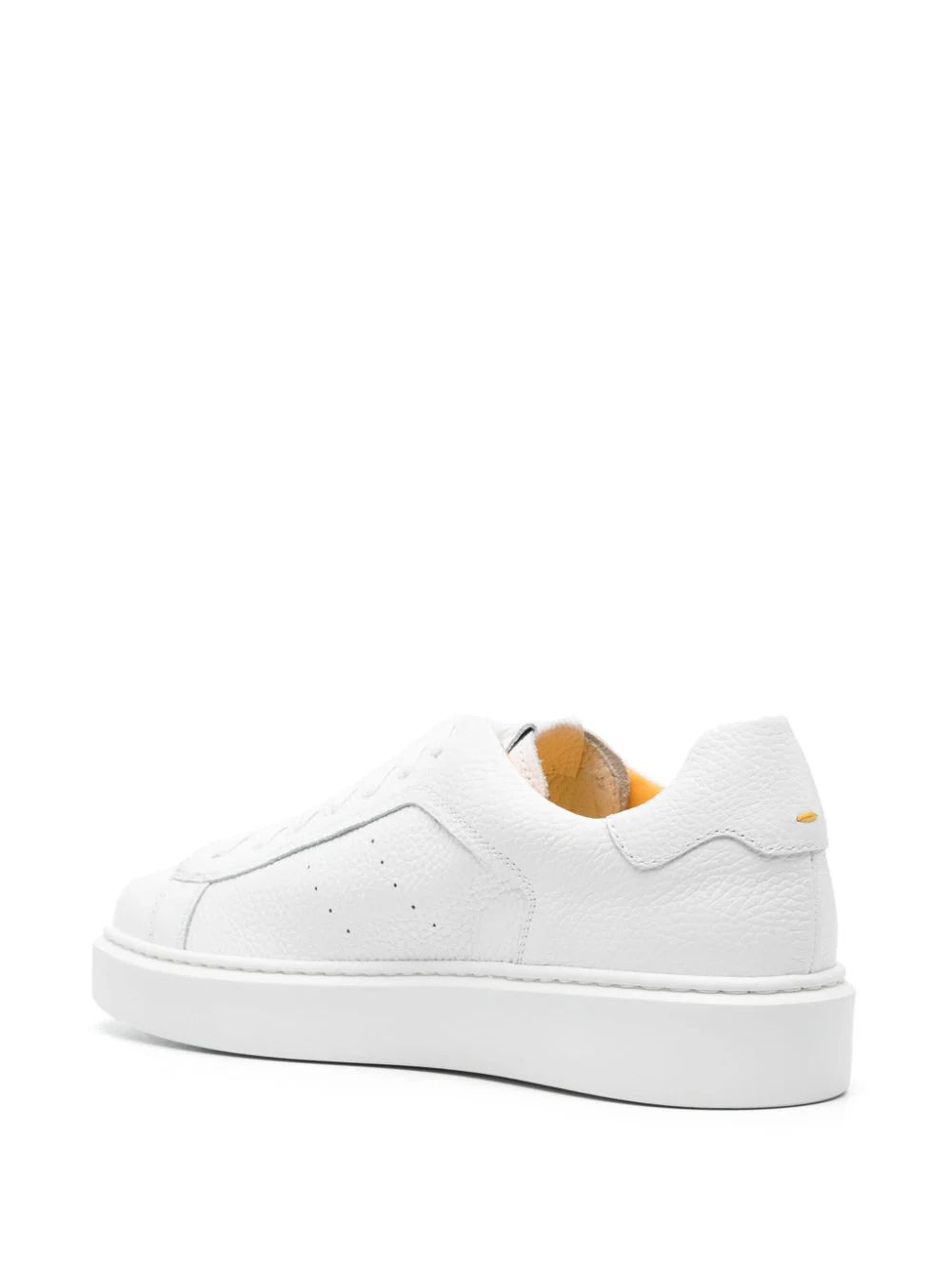 DOUCAL'S  Sneakers in Pelle Tumbled Doucal's - Scarpe Uomo Bianche 2025
