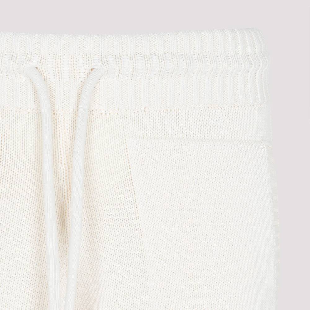 OFF-WHITE  Pantaloni Maglia Diag in Cotone Beige Off-White Italia