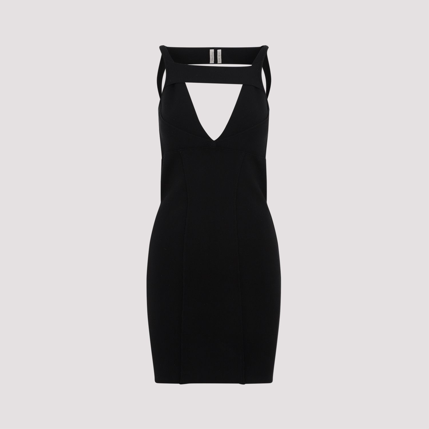 RICK OWENS  Abito Mini Maglia Nero Senza Schiena Rick Owens - Mix di Viscosa Nuovo
