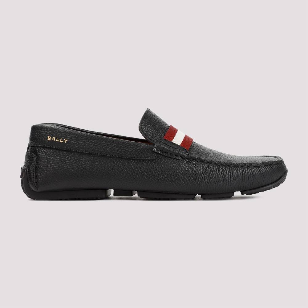 BALLY  Mocassini da Uomo in Vitello Nero Grana Bally Promozione
