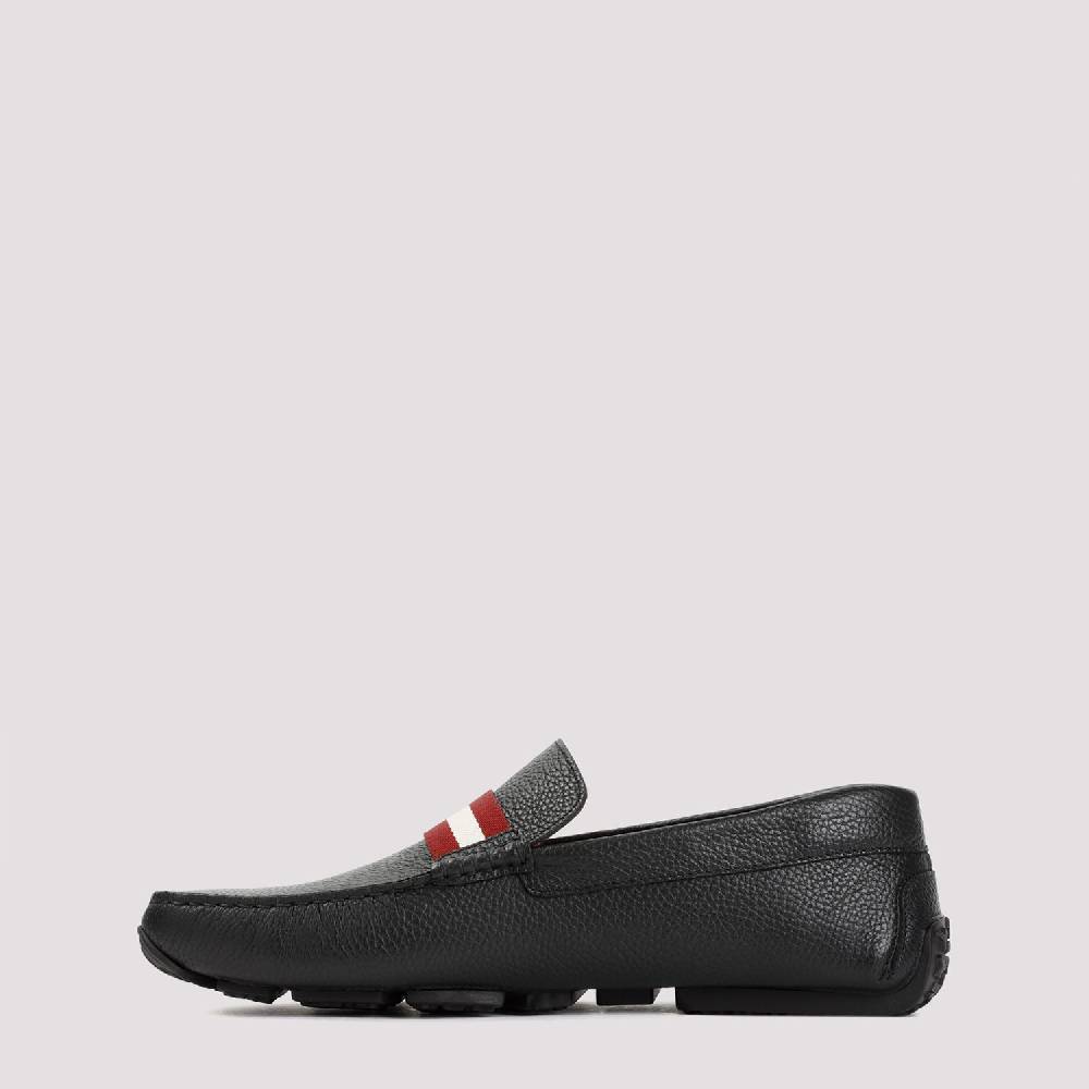 BALLY  Mocassini da Uomo in Vitello Nero Grana Bally Promozione