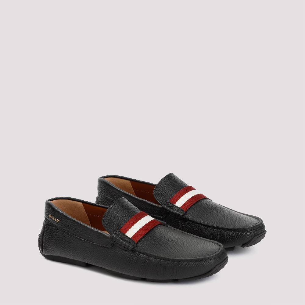BALLY  Mocassini da Uomo in Vitello Nero Grana Bally Promozione