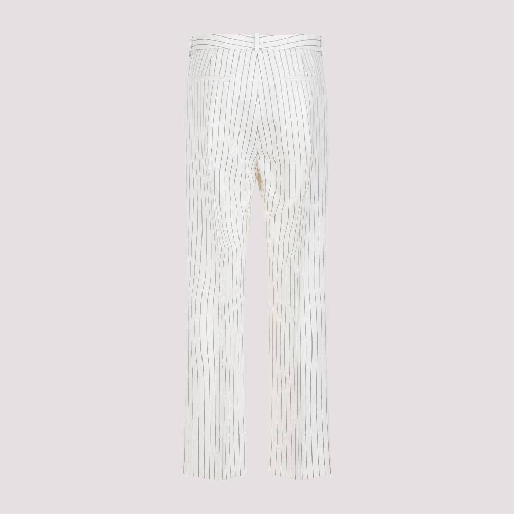 TOM FORD  Pantaloni a Righe con Vita Alta TOM FORD - Tonalità Nude & Neutre In Saldo