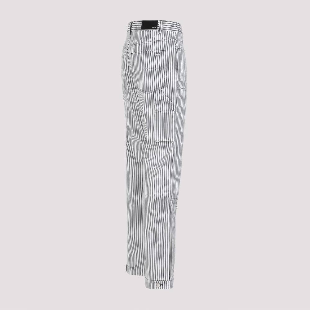 AMIRI  Pantaloni Carpenter in Cotone a Righe Nere Amiri Qualità Garantita
