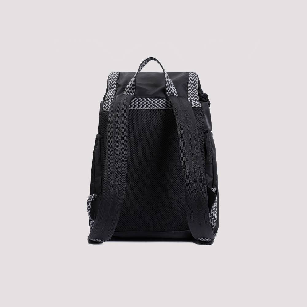 LANVIN  Zaino LANVIN Curb in Nylon Nero con Spallacci Regolabili Shopping Online