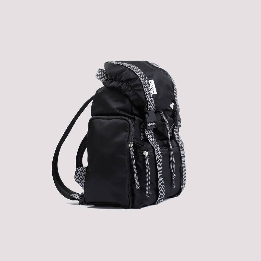 LANVIN  Zaino LANVIN Curb in Nylon Nero con Spallacci Regolabili Shopping Online
