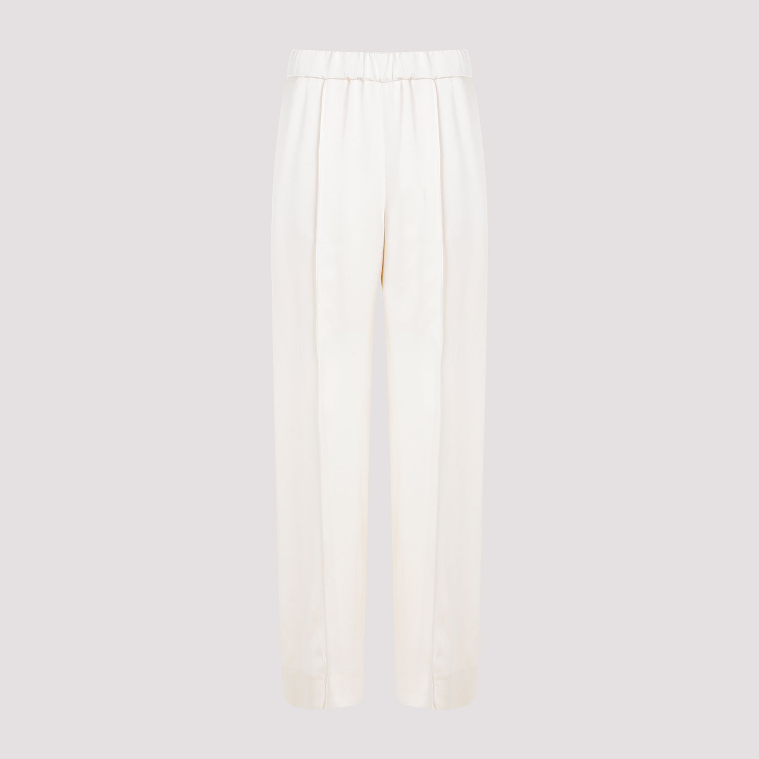 JIL SANDER  Pantaloni Dritti Viscosa Color Carne da Donna JIL SANDER Prezzo Ridotto