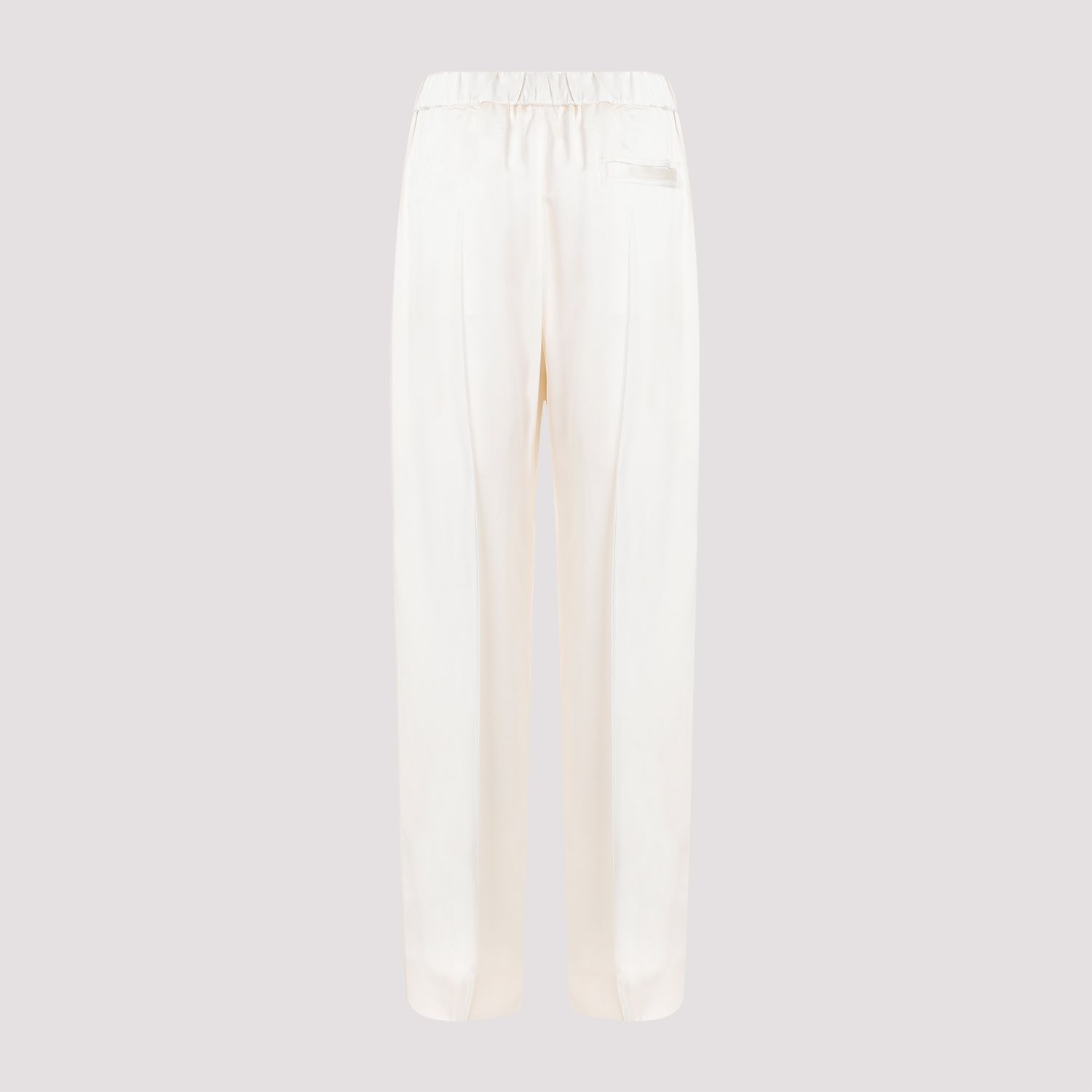 JIL SANDER  Pantaloni Dritti Viscosa Color Carne da Donna JIL SANDER Prezzo Ridotto