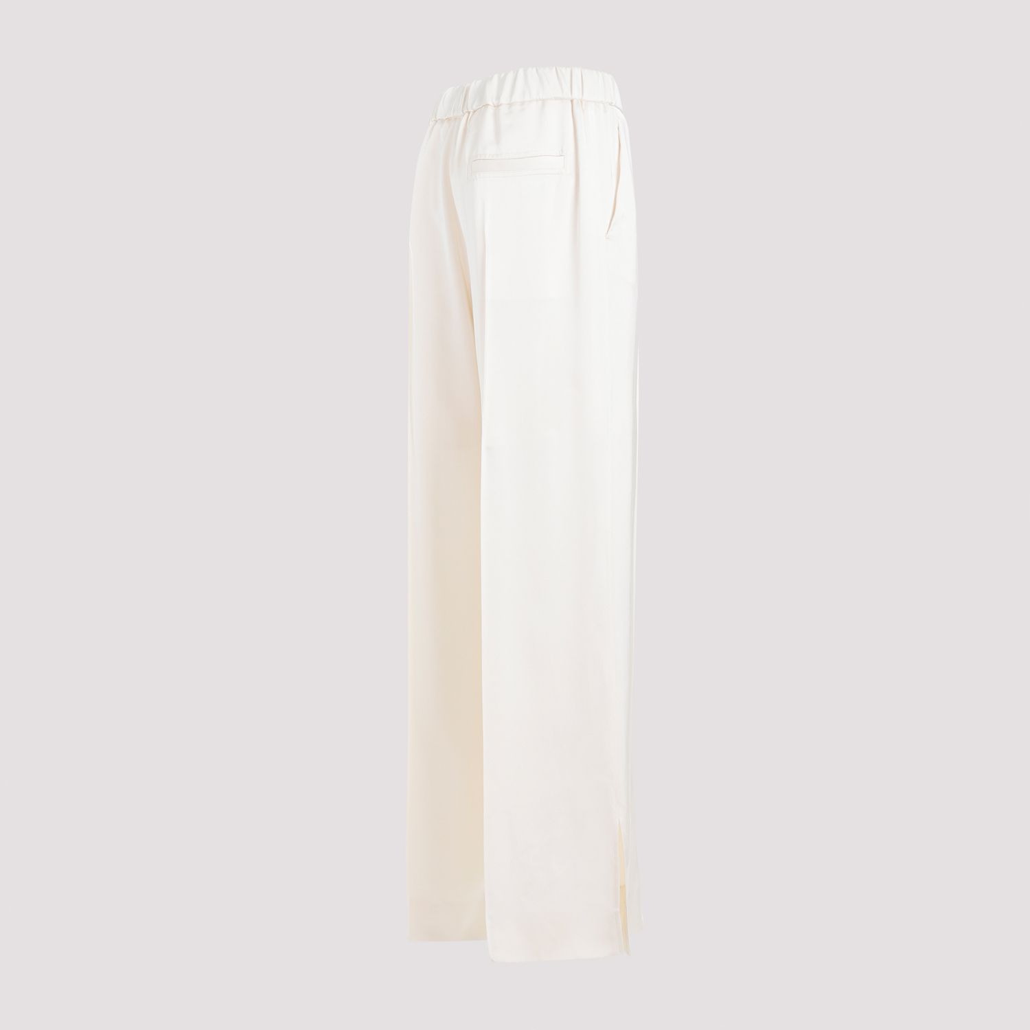 JIL SANDER  Pantaloni Dritti Viscosa Color Carne da Donna JIL SANDER Prezzo Ridotto