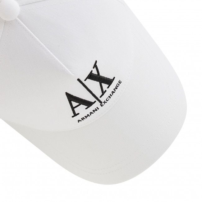 ARMANI EXCHANGE  Cappellino da Baseball Bianco in Cotone Armani Exchange Uomo Sconto