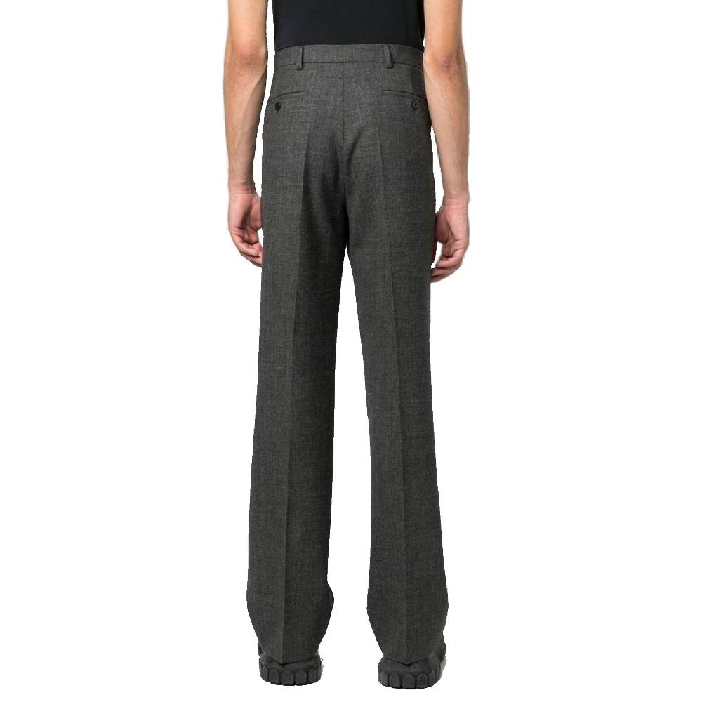 PRADA  Pantaloni Grigi in Lana Vergine Uomo PRADA Online