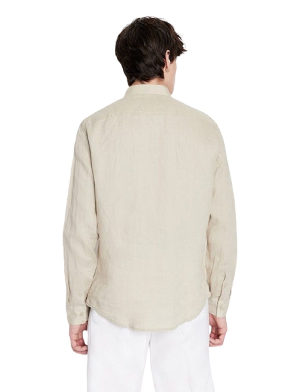 ARMANI EXCHANGE  Camicia di Lino Beige Uomo Armani Exchange Offerta San Valentino