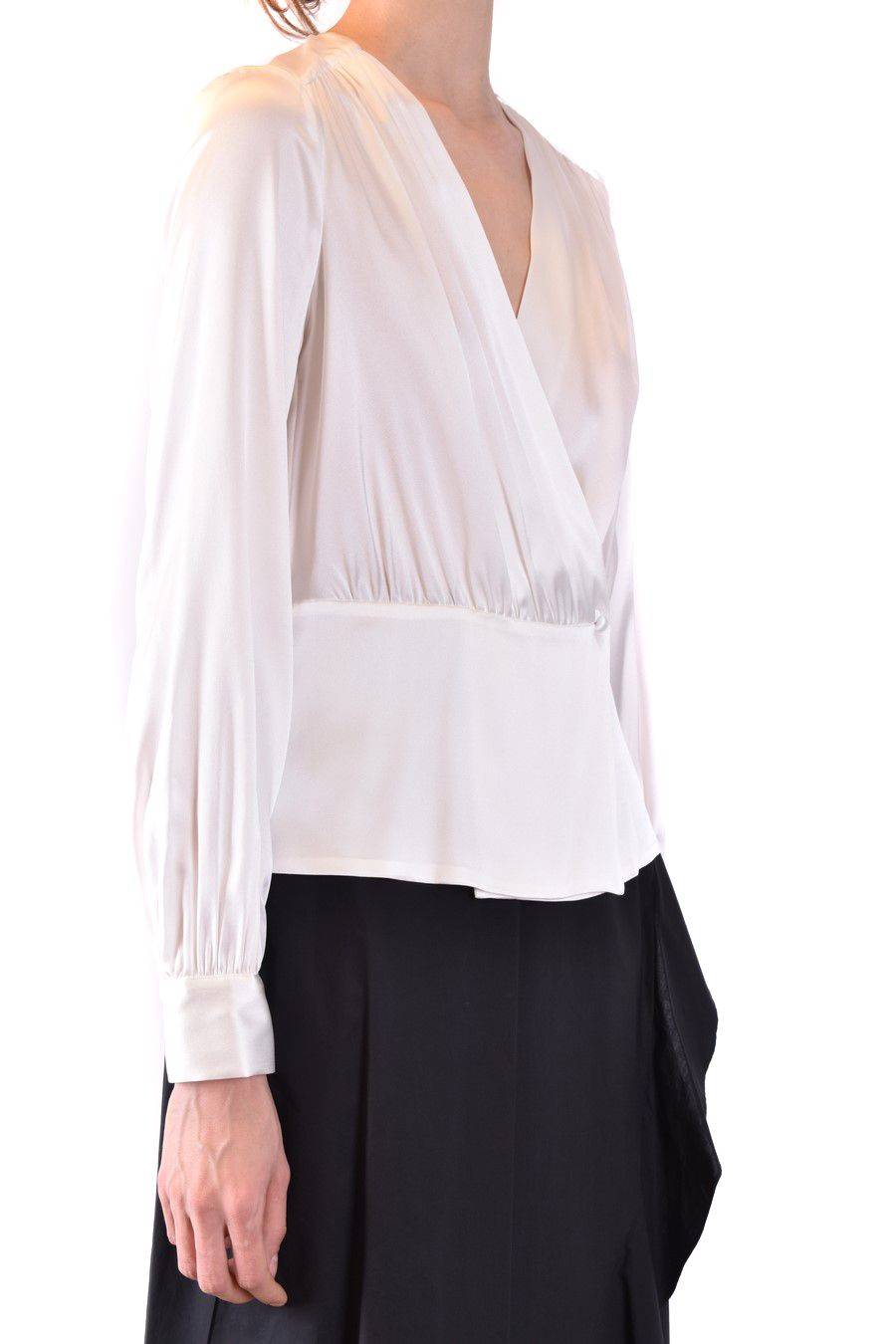 PINKO  Camicia Comfort Fit di Seta Bianca PINKO per Donna Vendita Economica