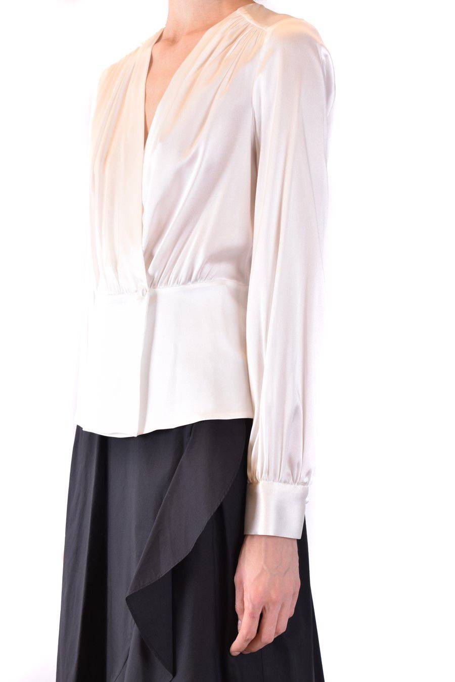 PINKO  Camicia Comfort Fit di Seta Bianca PINKO per Donna Vendita Economica