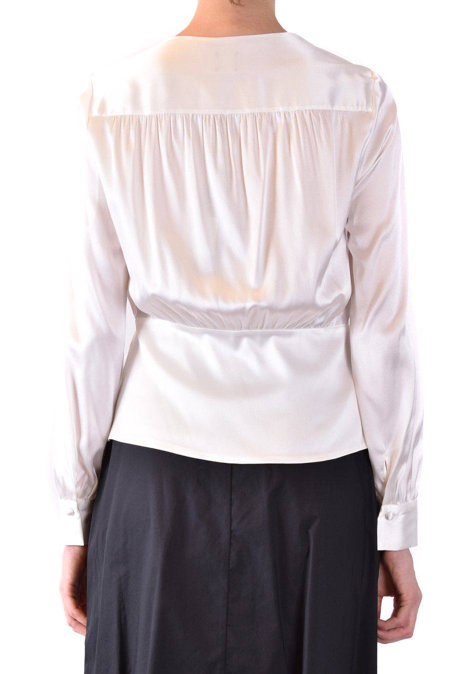 PINKO  Camicia Comfort Fit di Seta Bianca PINKO per Donna Vendita Economica