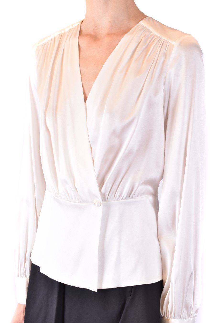 PINKO  Camicia Comfort Fit di Seta Bianca PINKO per Donna Vendita Economica