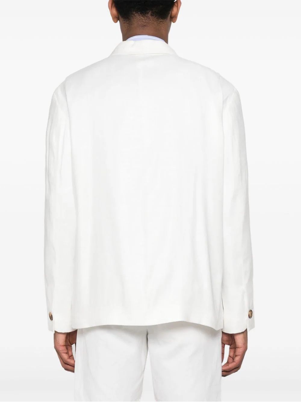 LARDINI  Giacca da Uomo Lardini in Misto Lino Bianca Moda