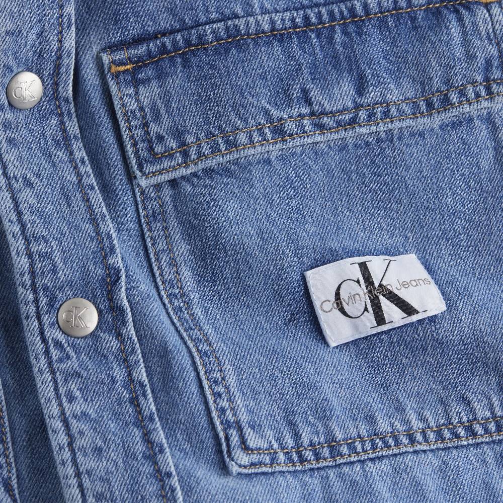 CALVIN KLEIN  Camicia Blu di Cotone Calvin Klein Uomo Italia