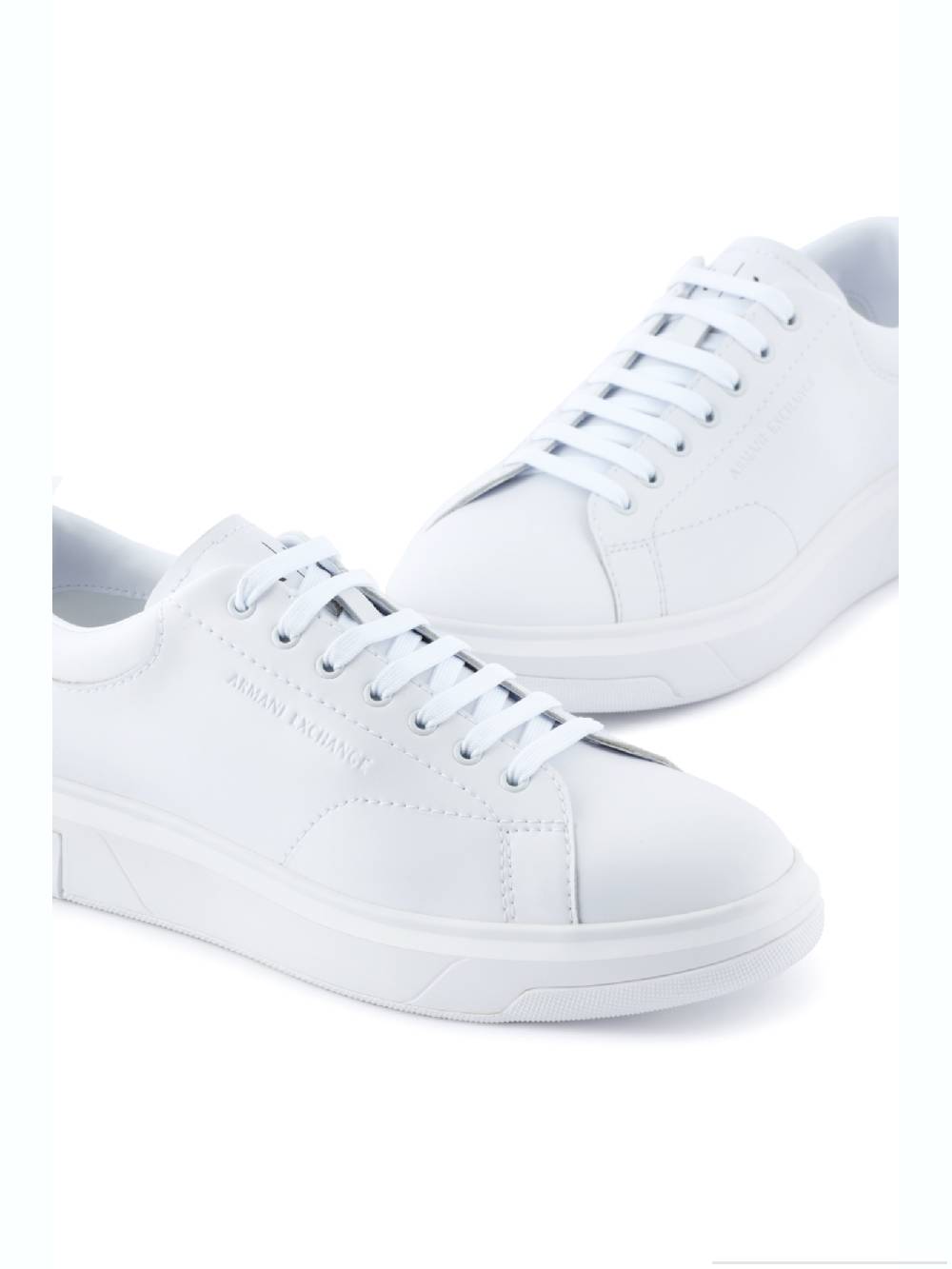ARMANI EXCHANGE  Sneakers di Pelle Bianca Armani Exchange Uomo Qualità