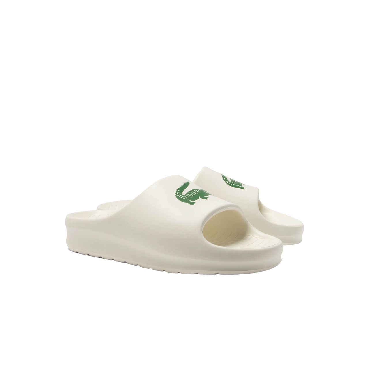 LACOSTE  Sandali Slide Lacoste Crema da Uomo - 100% Poliestere Vendita