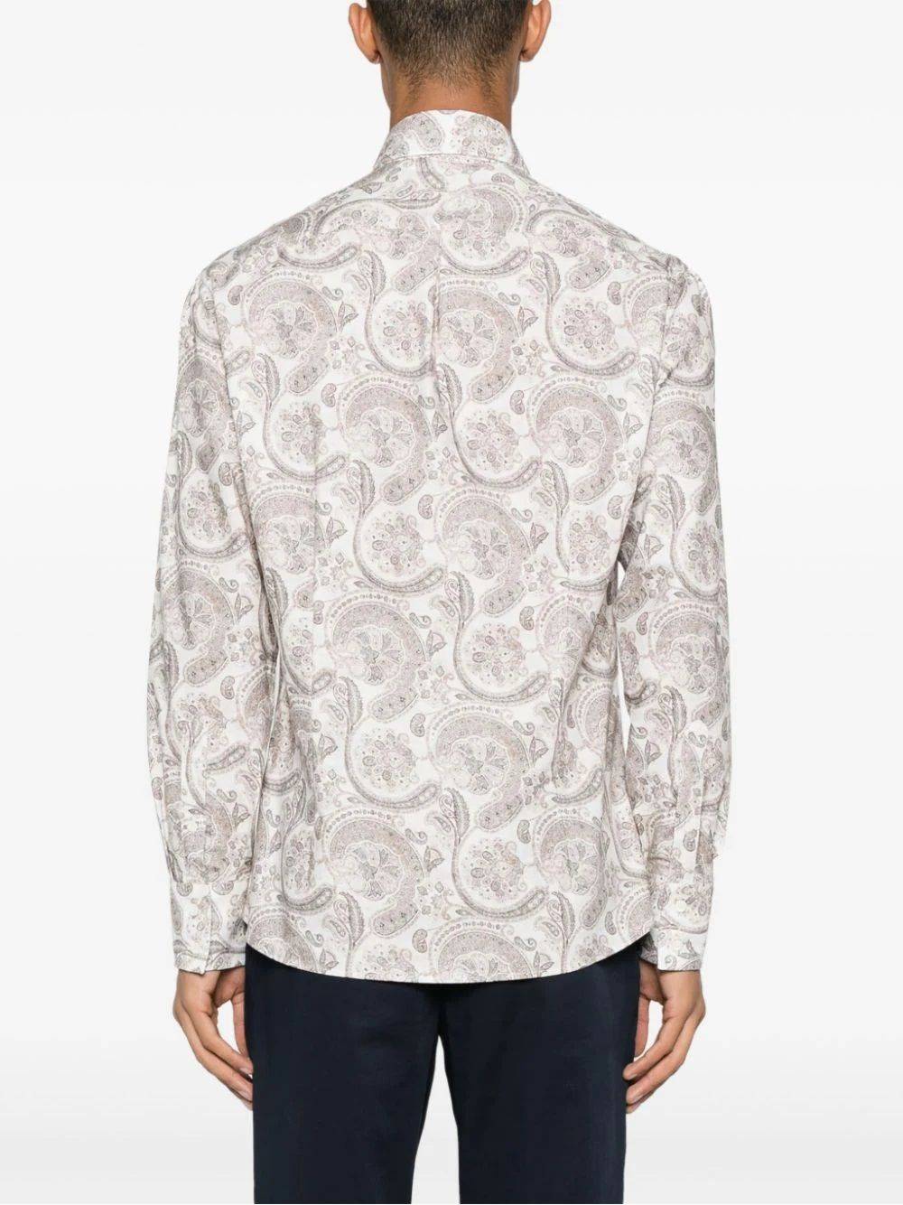 BRUNELLO CUCINELLI  Camicia Uomo Cotone Beige Brunello Cucinelli Offerta