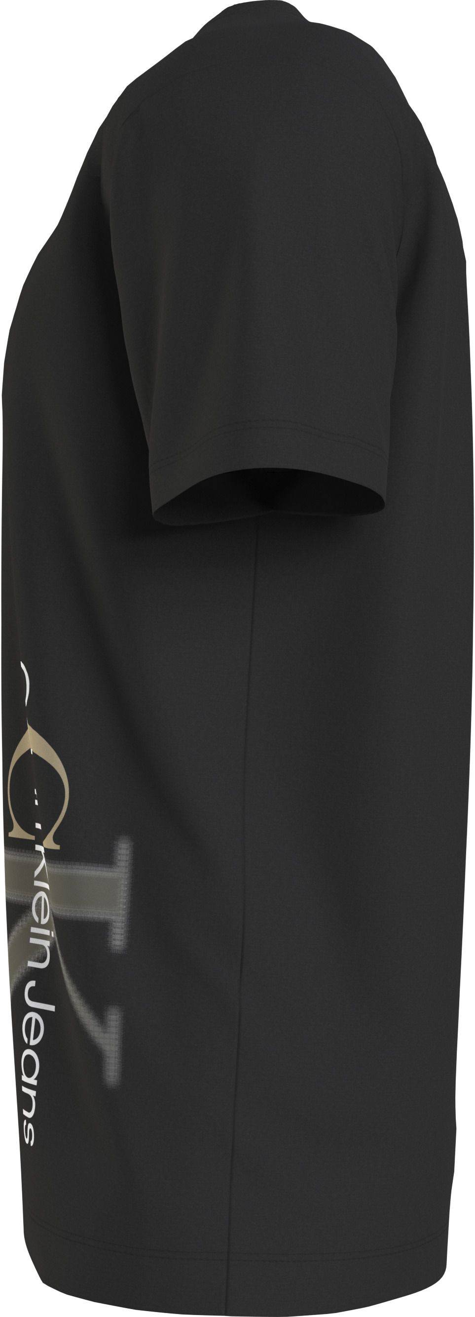CALVIN KLEIN  T-shirt da Uomo Calvin Klein Nera in Cotone con Collo Rotondo Economico