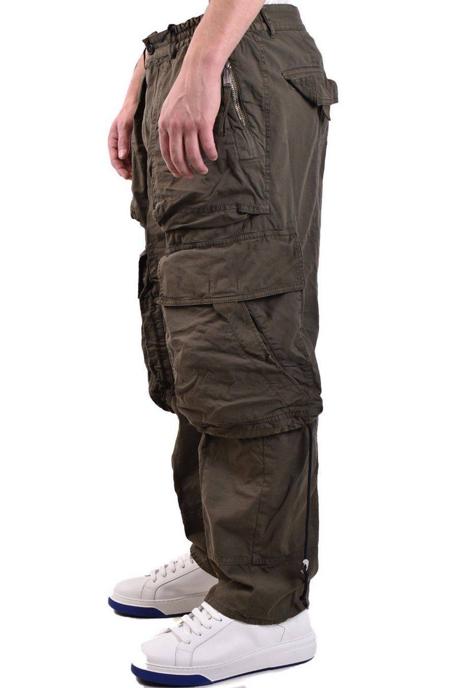 DSQUARED2  Pantaloni Verdi Elasticizzati da Uomo DSQUARED2 Online
