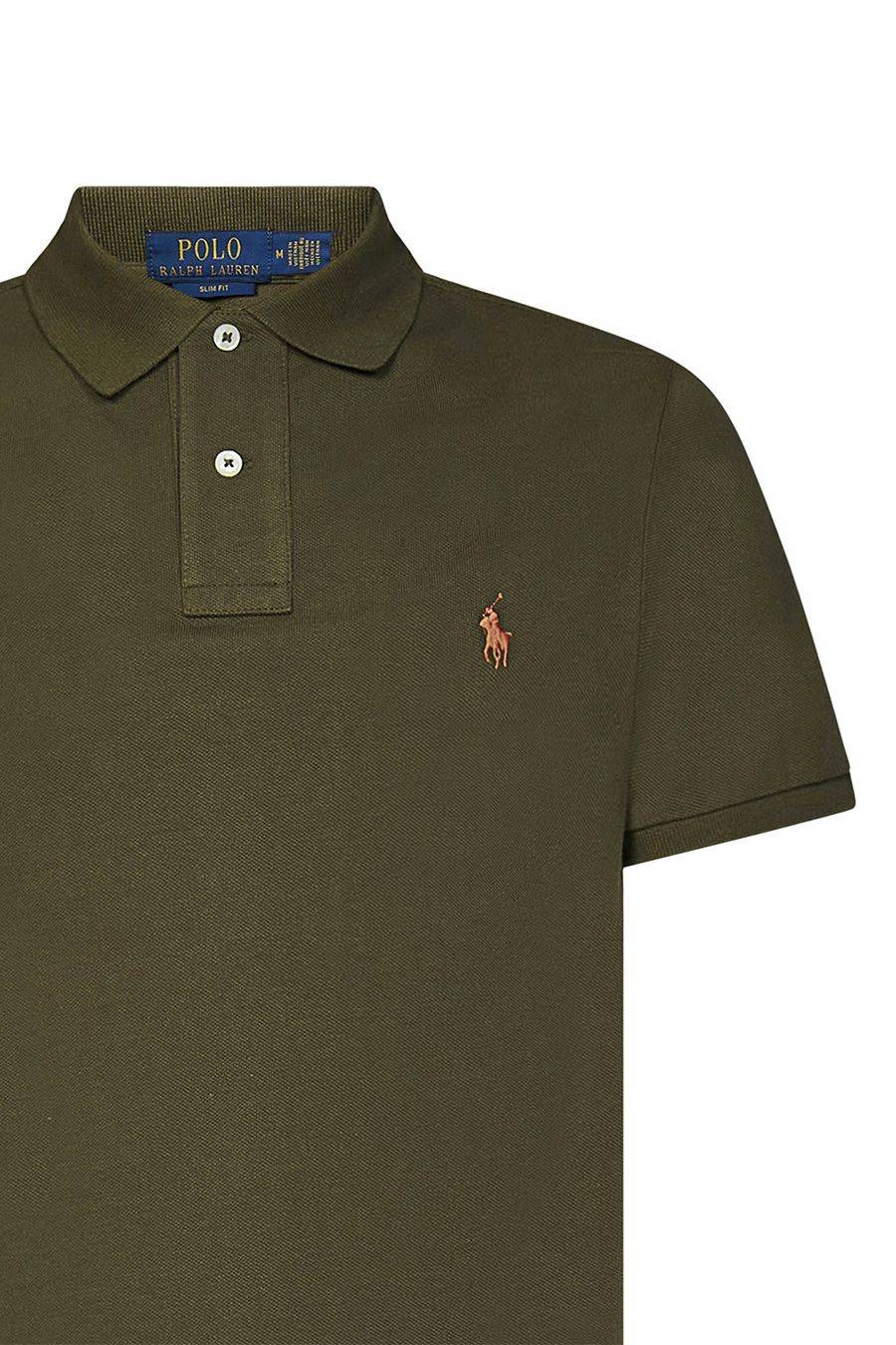 POLO RALPH LAUREN  Polo Verde in Cotone POLO Ralph Lauren da Uomo Outlet