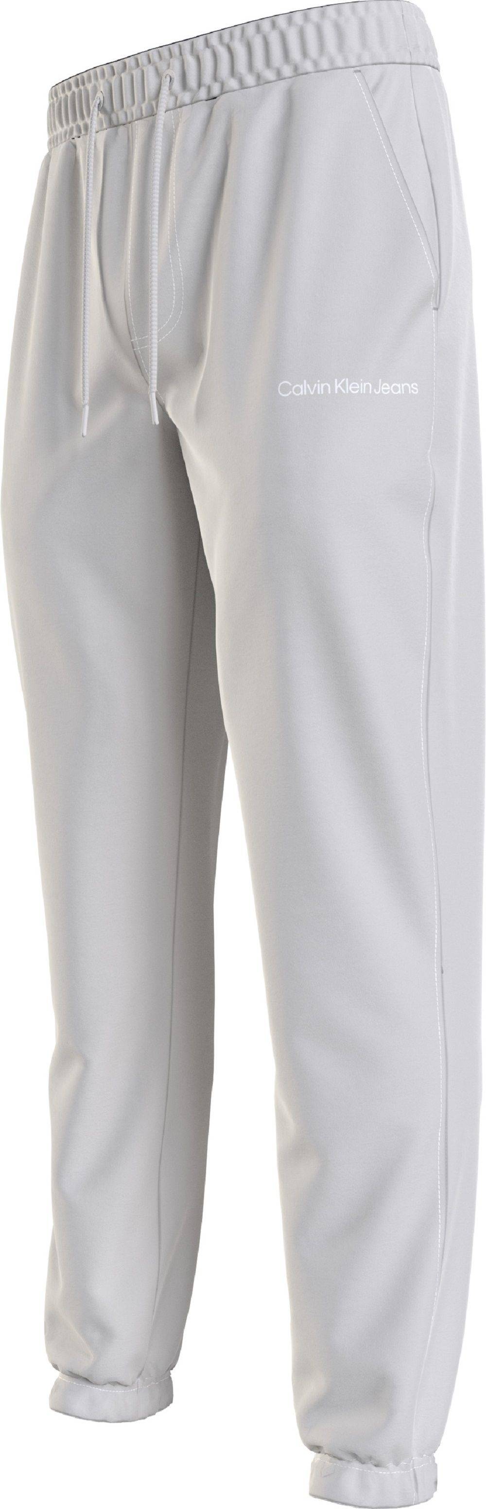 CALVIN KLEIN  Pantaloni Uomo Grigi in Cotone Calvin Klein In Vendita