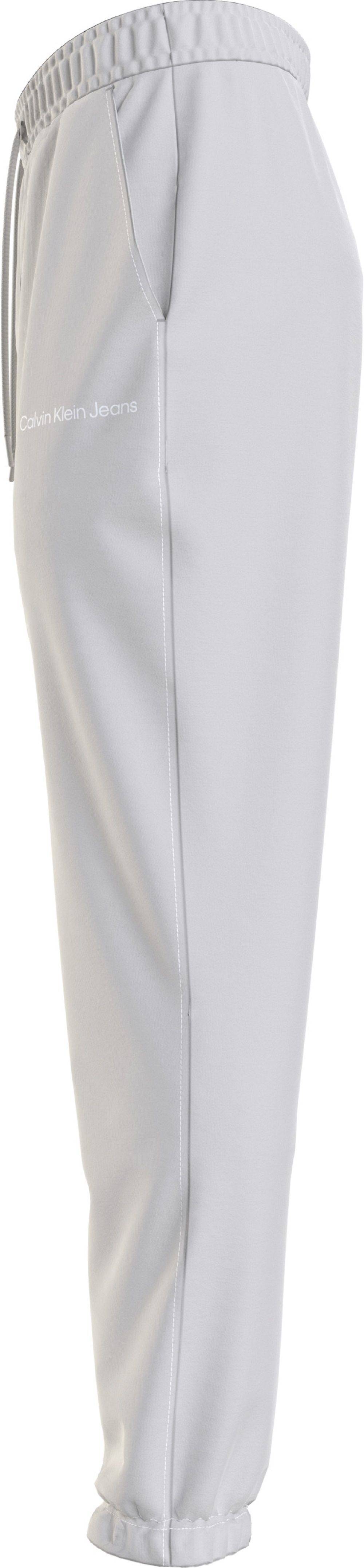 CALVIN KLEIN  Pantaloni Uomo Grigi in Cotone Calvin Klein In Vendita