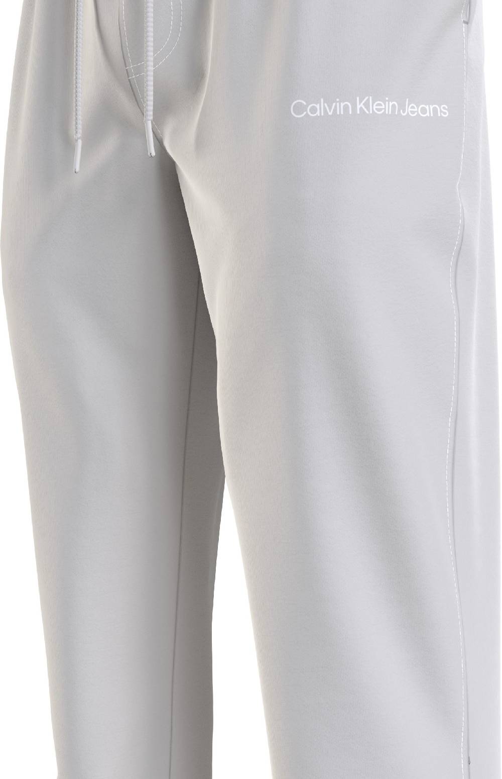 CALVIN KLEIN  Pantaloni Uomo Grigi in Cotone Calvin Klein In Vendita