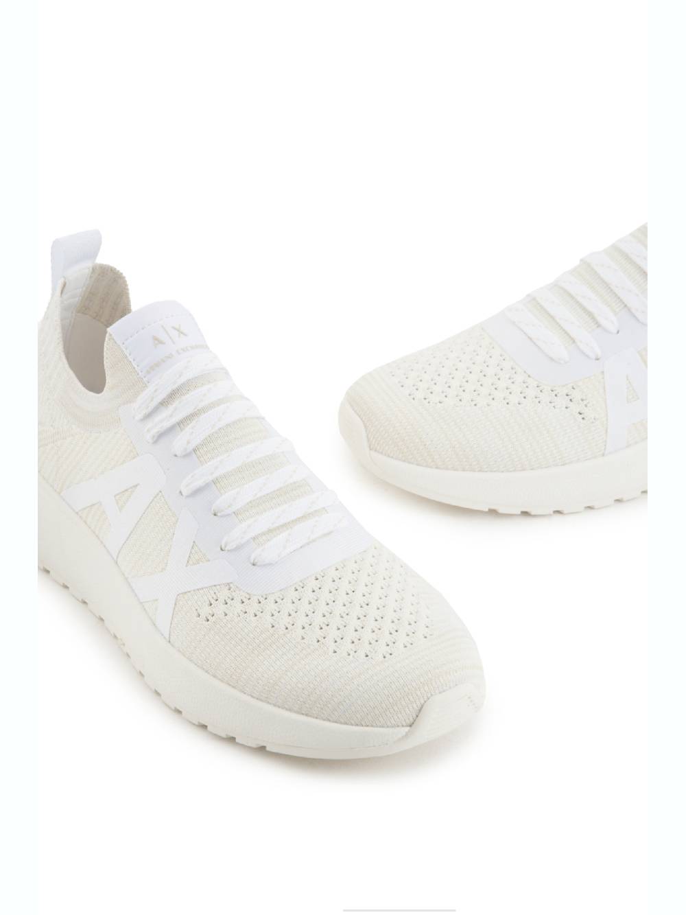 ARMANI EXCHANGE  Sneakers Bianche in Pelle da Uomo Armani Exchange Vendita Economica